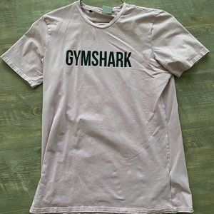 Mens Pink and Black Gymshark Text T Shirt